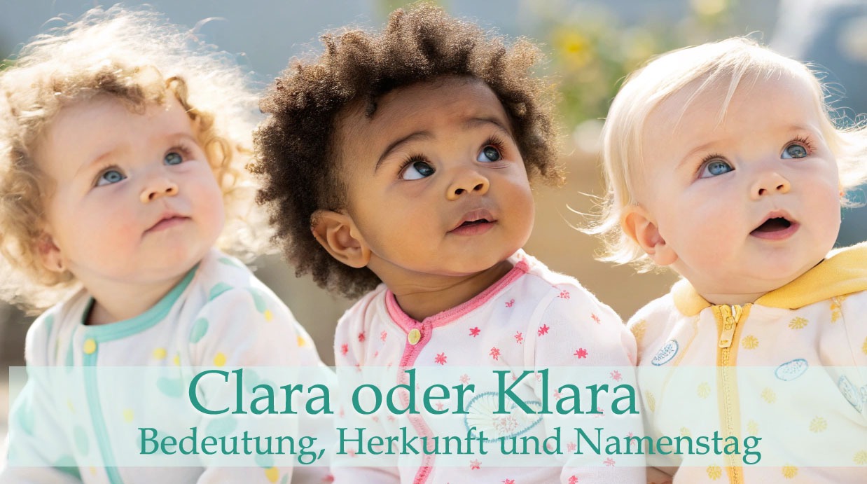 Der Vorname Clara oder Klara: Bedeutung, Namenstag und Herkunft