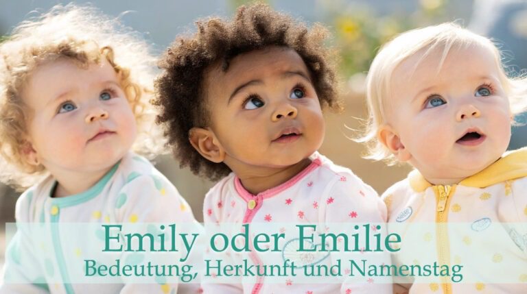 Der Vorname Emily oder Emilie: Bedeutung, Namenstag und Herkunft