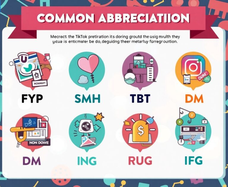 Gebräuchliche Abkürzungen Bedeutung bei TikTok